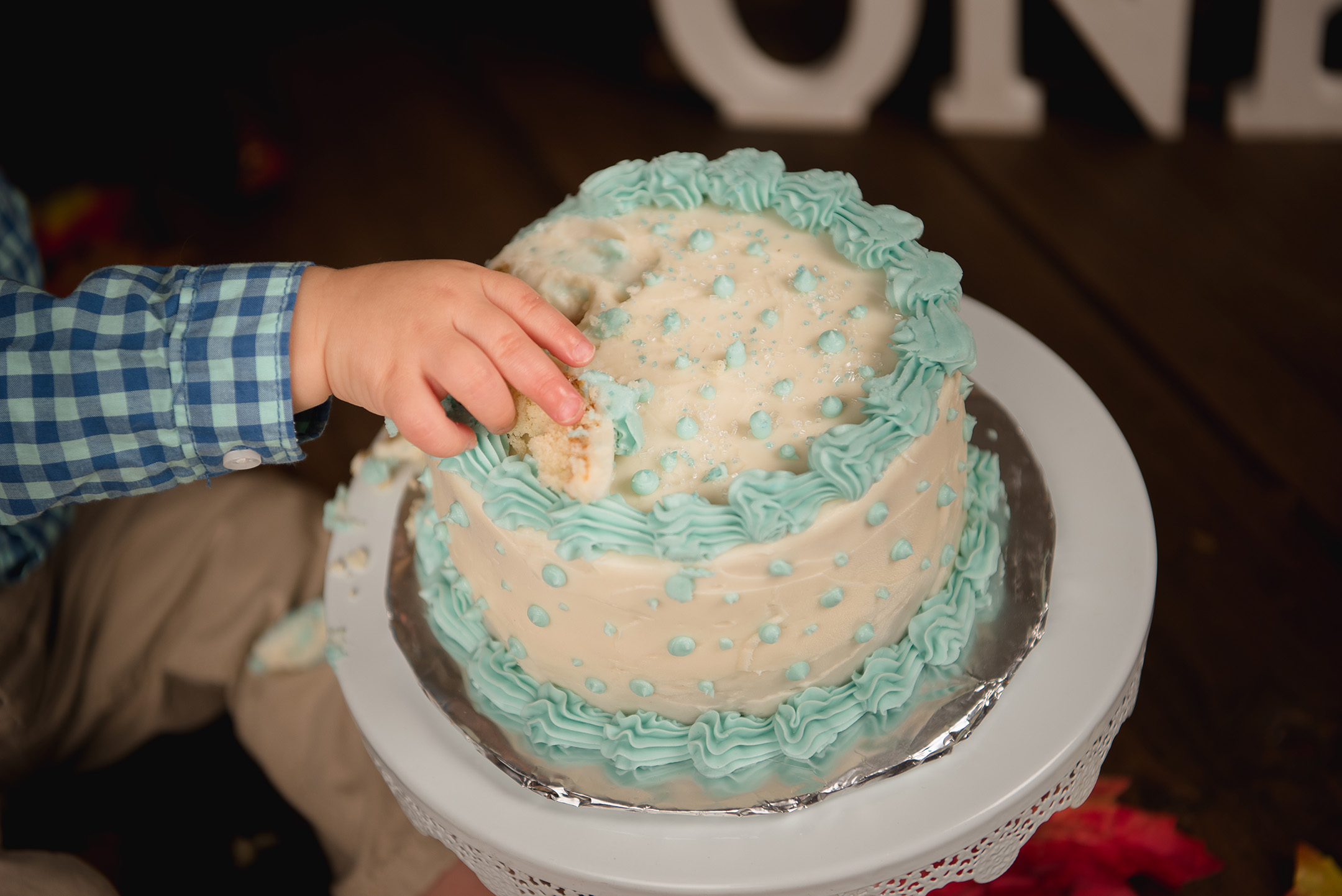 Tobias 1021 - Cake Smash - 1st Birthday